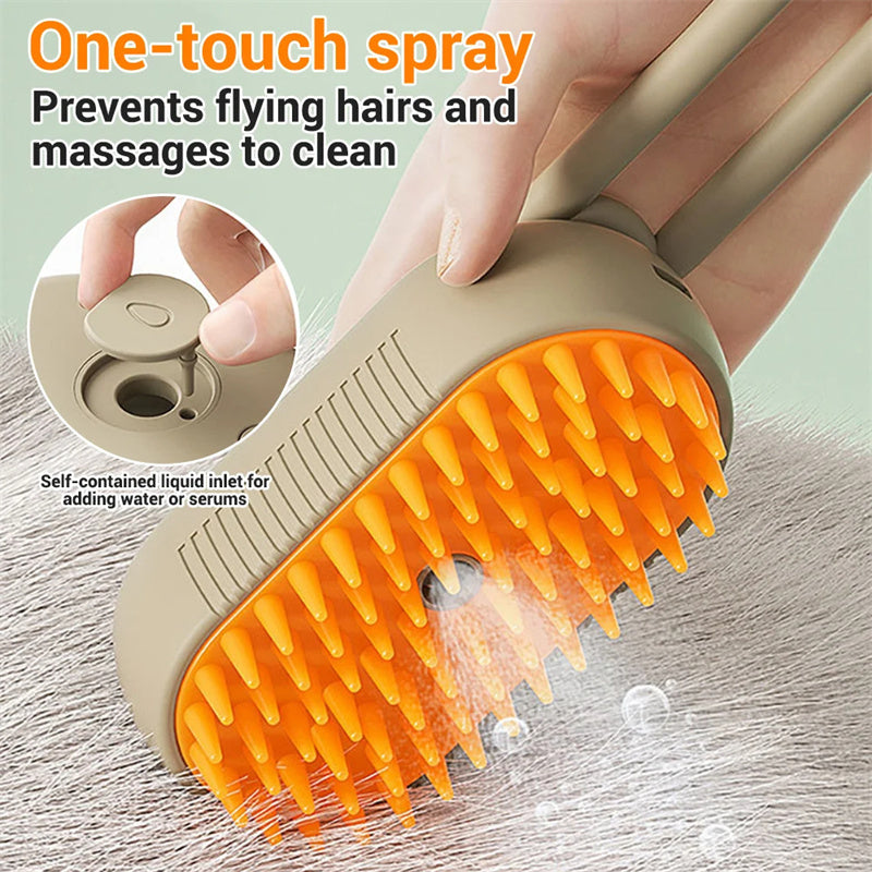 Cat Steam Brush Steamy Dog Brush 3 In 1 Electric Spray Cat Hair Brushes For Massage Pet Grooming Comb Hair Removal Combs Pet Products 2668south