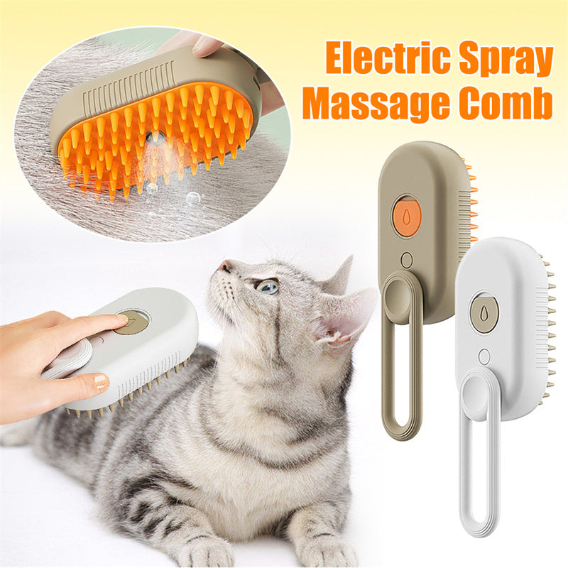 Cat Steam Brush Steamy Dog Brush 3 In 1 Electric Spray Cat Hair Brushes For Massage Pet Grooming Comb Hair Removal Combs Pet Products 2668south