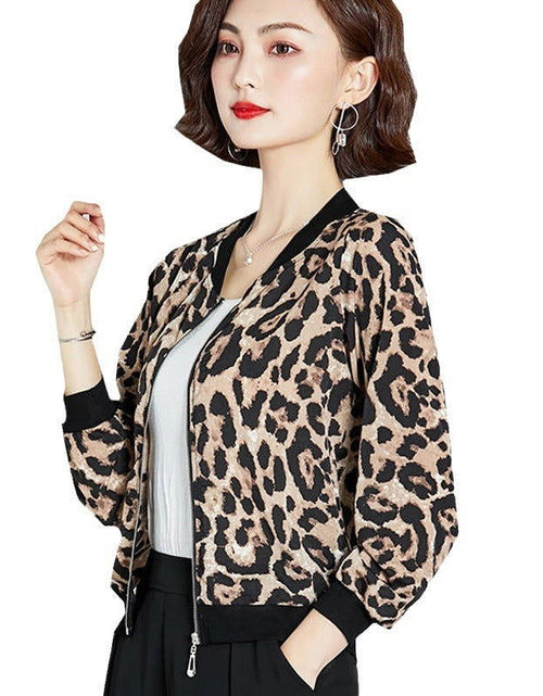 Load image into Gallery viewer, Chiffon Shirt Leopard Print Printed Sunscreen Air Conditioning Jacket Cardigan 2668south
