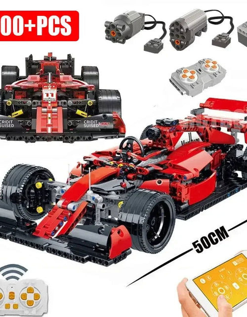 Load image into Gallery viewer, City F1 Technical Sport Cars Building Blocks Formula 1 Super Speed Racing Vehicle MOC Bricks Toys for Kids Boyfriend Gifts 2668south
