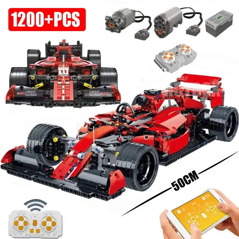 City F1 Technical Sport Cars Building Blocks Formula 1 Super Speed Racing Vehicle MOC Bricks Toys for Kids Boyfriend Gifts 2668south