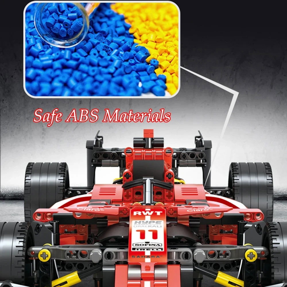 City F1 Technical Sport Cars Building Blocks Formula 1 Super Speed Racing Vehicle MOC Bricks Toys for Kids Boyfriend Gifts 2668south