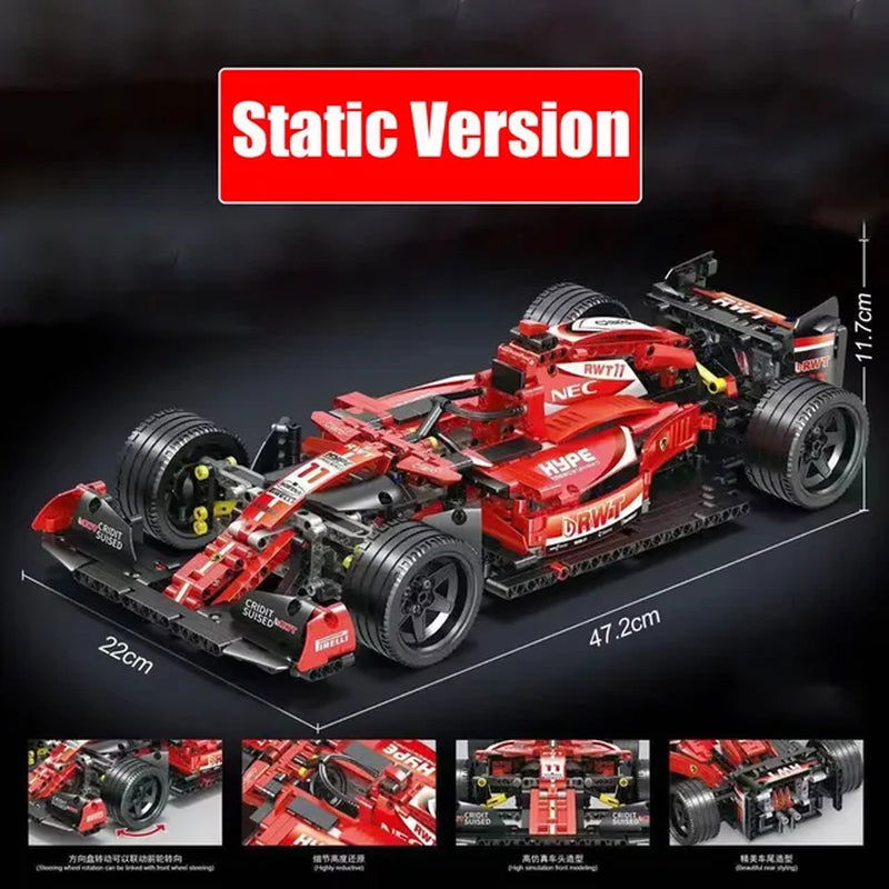 City F1 Technical Sport Cars Building Blocks Formula 1 Super Speed Racing Vehicle MOC Bricks Toys for Kids Boyfriend Gifts 2668south