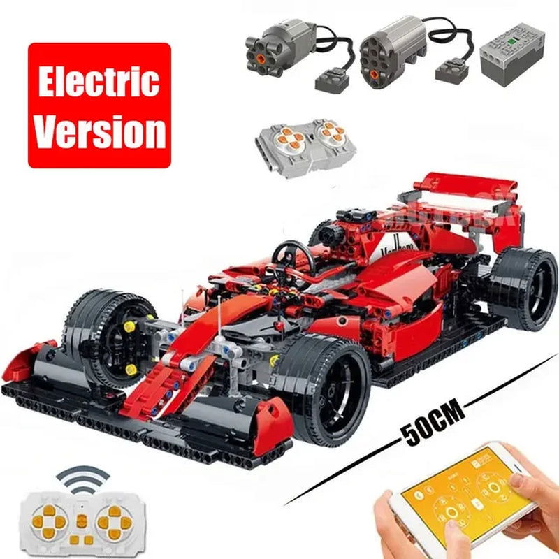 City F1 Technical Sport Cars Building Blocks Formula 1 Super Speed Racing Vehicle MOC Bricks Toys for Kids Boyfriend Gifts 2668south