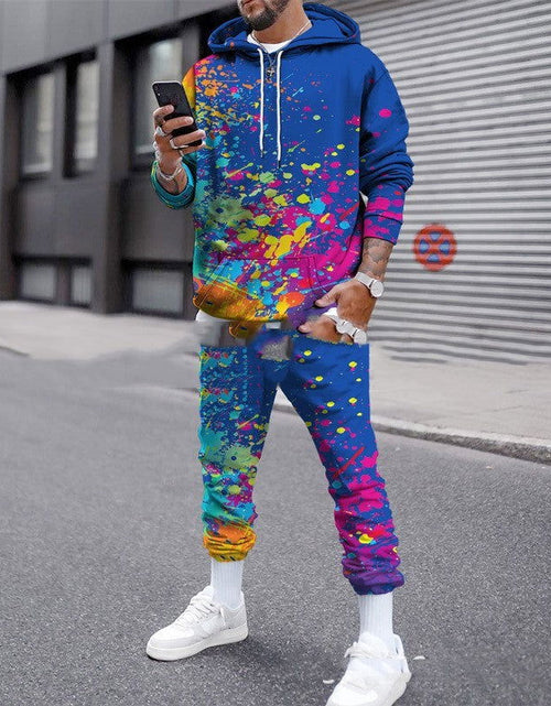 Load image into Gallery viewer, Colorful 3D Number Splash Camouflage Printing Suit 2668south
