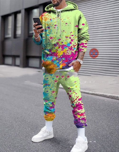 Load image into Gallery viewer, Colorful 3D Number Splash Camouflage Printing Suit 2668south
