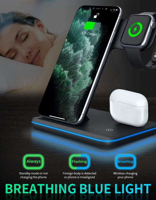 Load image into Gallery viewer, Compatible Mobile Phone Watch Earphone Wireless Charger 3 In 1 Wireless Charger Stand 2668south
