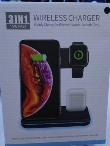 Load image into Gallery viewer, Compatible Mobile Phone Watch Earphone Wireless Charger 3 In 1 Wireless Charger Stand 2668south
