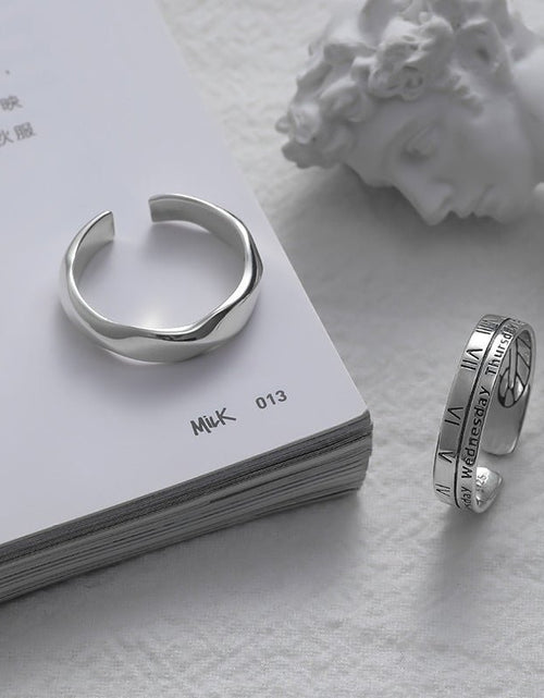 Load image into Gallery viewer, Cool Style Personalized Simple Mobius Strip Ring For Men 2668south
