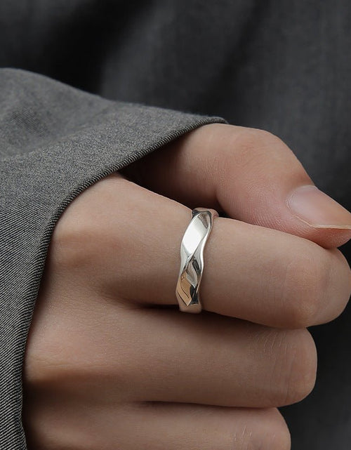 Load image into Gallery viewer, Cool Style Personalized Simple Mobius Strip Ring For Men 2668south
