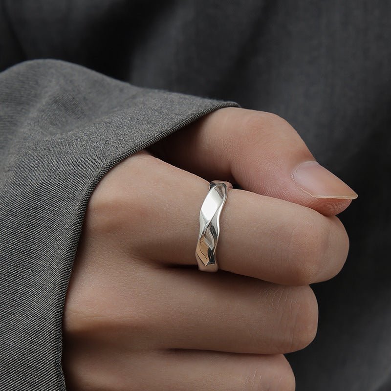 Cool Style Personalized Simple Mobius Strip Ring For Men 2668south