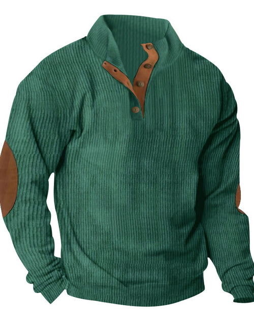 Load image into Gallery viewer, Corduroy Casual Stand Collar Long-sleeved Sweater 2668south
