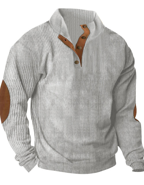 Load image into Gallery viewer, Corduroy Casual Stand Collar Long-sleeved Sweater 2668south
