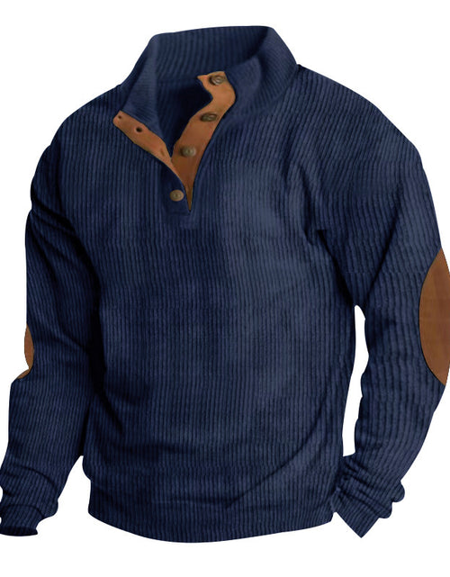 Load image into Gallery viewer, Corduroy Casual Stand Collar Long-sleeved Sweater 2668south
