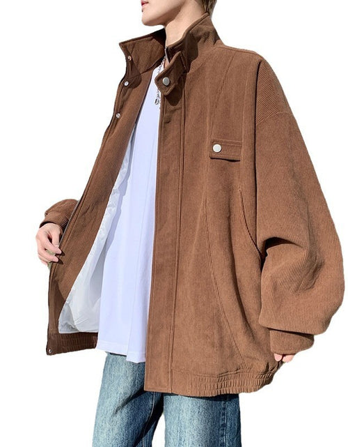 Load image into Gallery viewer, Corduroy Plus-sized Loose Casual Cardigan Jacket 2668south
