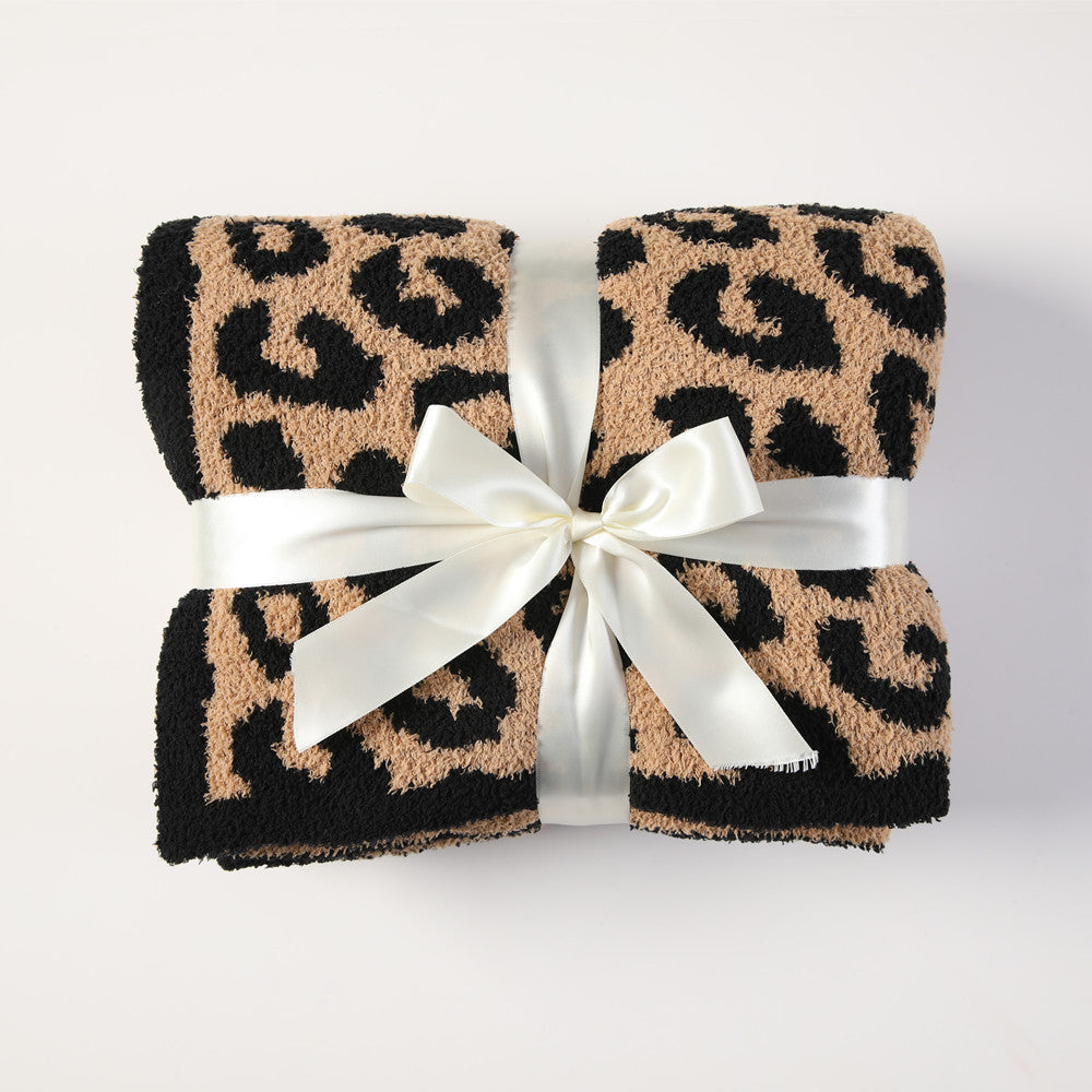 Cuddley Leopard Decorative Throw Blanket 2668south