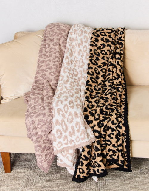 Load image into Gallery viewer, Cuddley Leopard Decorative Throw Blanket 2668south
