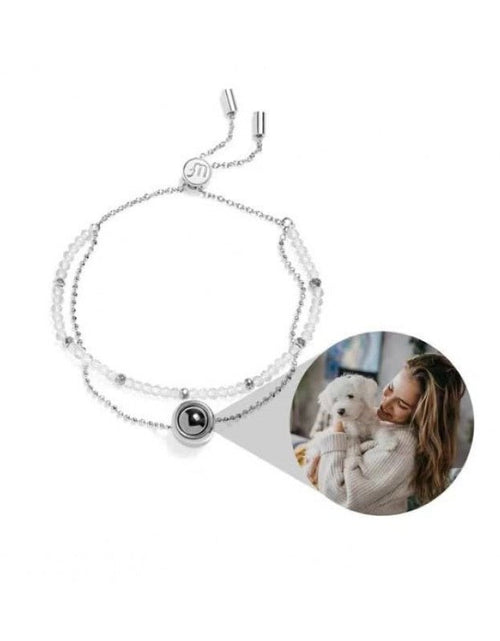 Load image into Gallery viewer, Customized Bracelet With 520 Color Photo Projections Languages 2668south
