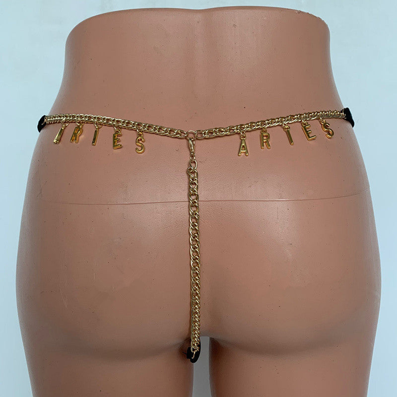 Customized Thong Waist Chain Body Chain 2668south