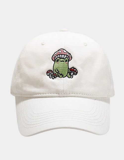 Load image into Gallery viewer, Cute Cartoon Frog Mushroom Embroidered Baseball Cap 2668south
