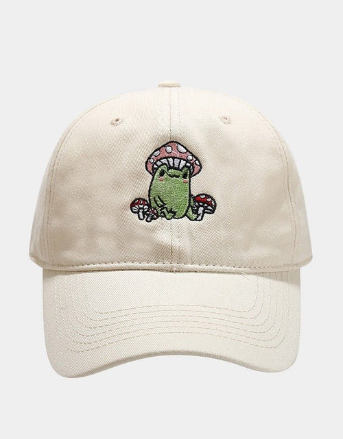 Load image into Gallery viewer, Cute Cartoon Frog Mushroom Embroidered Baseball Cap 2668south
