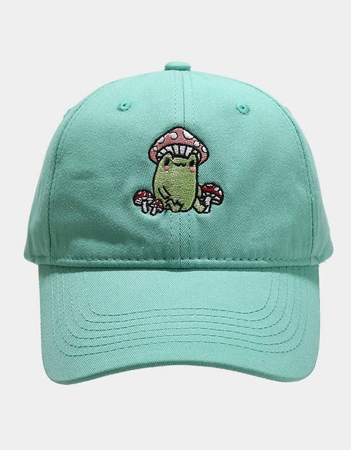 Load image into Gallery viewer, Cute Cartoon Frog Mushroom Embroidered Baseball Cap 2668south
