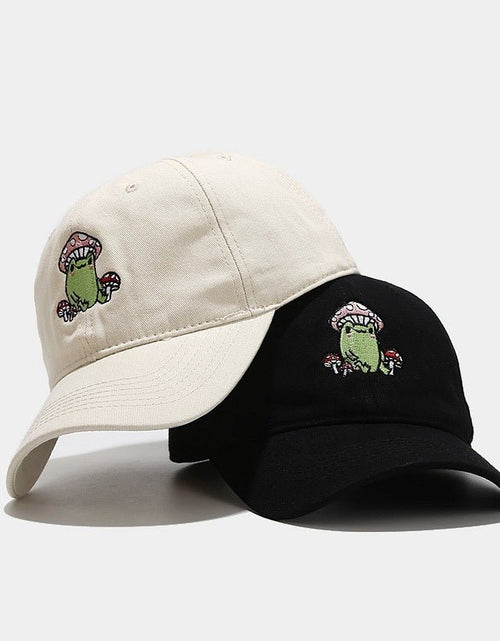 Load image into Gallery viewer, Cute Cartoon Frog Mushroom Embroidered Baseball Cap 2668south
