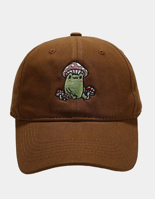 Load image into Gallery viewer, Cute Cartoon Frog Mushroom Embroidered Baseball Cap 2668south
