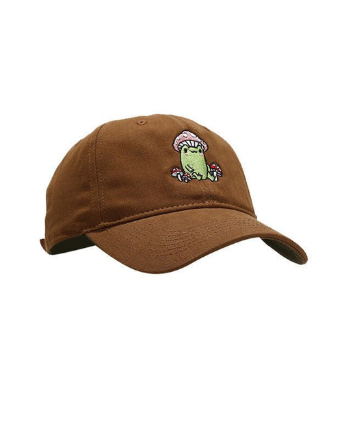 Load image into Gallery viewer, Cute Cartoon Frog Mushroom Embroidered Baseball Cap 2668south
