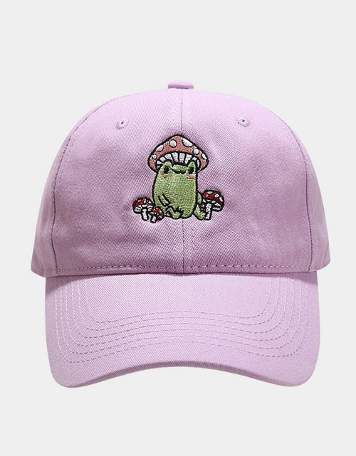 Load image into Gallery viewer, Cute Cartoon Frog Mushroom Embroidered Baseball Cap 2668south
