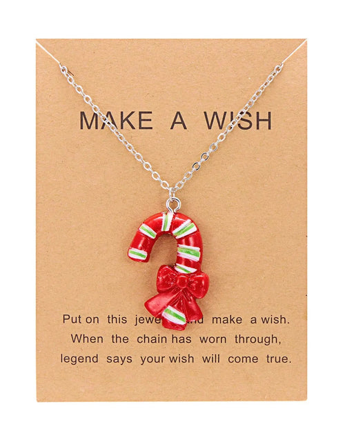 Load image into Gallery viewer, Cute Cartoon Resin Necklace Christmas Snowman Santa Claus Pendant Clavicle Chain Necklace For Women Jewelry 2668south
