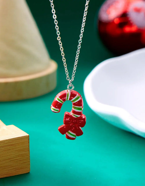 Load image into Gallery viewer, Cute Cartoon Resin Necklace Christmas Snowman Santa Claus Pendant Clavicle Chain Necklace For Women Jewelry 2668south
