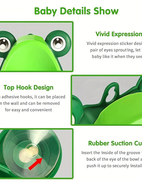 Load image into Gallery viewer, Cute Frog Potty Training Urinal Boy with Fun Aiming Target, Toilet Urinal Trainer, Children Stand Vertical Pee Infant Toddler 2668south
