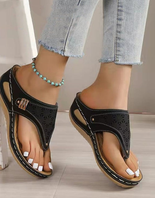 Load image into Gallery viewer, Cutout Toe Post PVC Sandals 2668south
