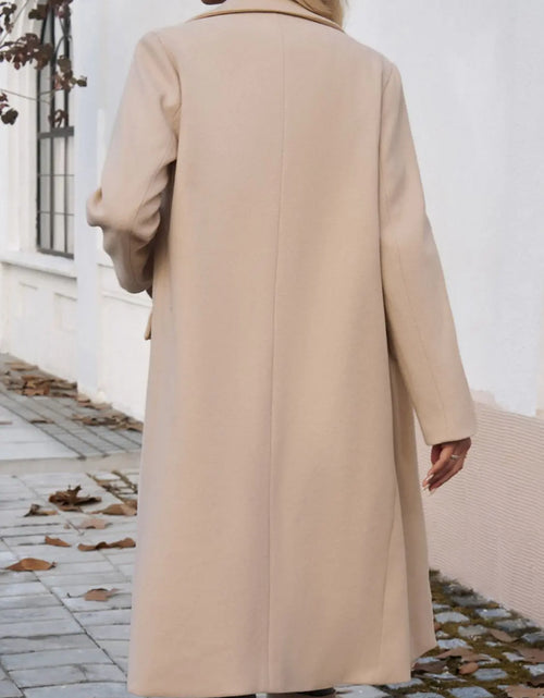 Load image into Gallery viewer, Devine Pocketed Collared Neck Long Sleeve Coat 2668south
