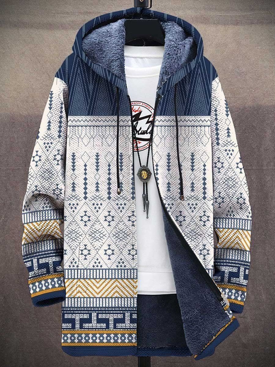 Digital Printing Zipper Hooded Cotton Jacket 2668south