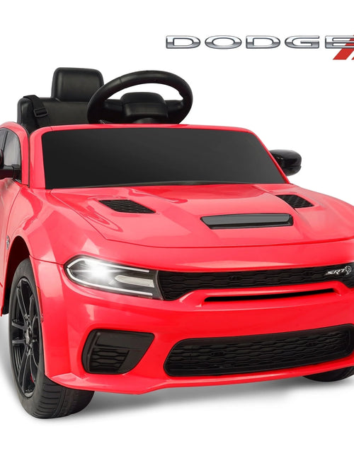 Load image into Gallery viewer, Dodge Electric Ride on Cars for Kids, 12V Licensed Dodge Charger SRT Powered Ride on Toys Cars with Parent Remote Control, Electric Car for Girls 3-5 W/Music Player/Led Headlights/Safety Belt, Red 2668south
