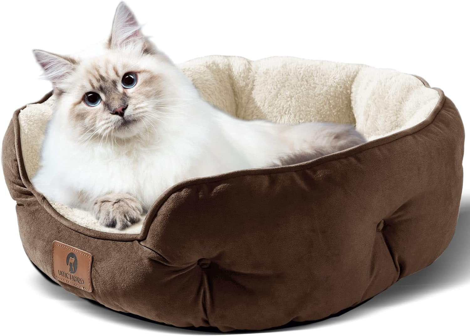 Dog Bed, Cat Beds for Indoor Cats, Pet Bed for Puppy and Kitty, Extra Soft & Machine Washable with Anti-Slip & Water-Resistant Oxford Bottom 2668south