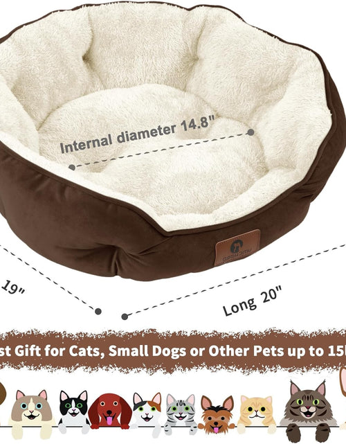 Load image into Gallery viewer, Dog Bed, Cat Beds for Indoor Cats, Pet Bed for Puppy and Kitty, Extra Soft &amp; Machine Washable with Anti-Slip &amp; Water-Resistant Oxford Bottom 2668south
