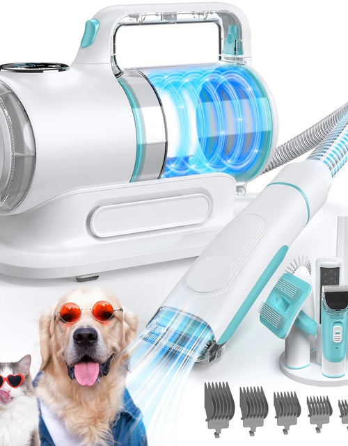 Load image into Gallery viewer, Dog Grooming Kit Vacuum, 6 in 1 Pet Grooming Vacuum, 11000PA Dog Clippers for Grooming, Dog Vacuum for Shedding Grooming, Suction 99% Dog Hair, Low Noise Pet Vacuum Grooming Kit for Dog Cat 2668south
