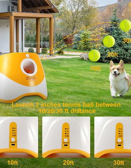 Load image into Gallery viewer, Dog Tennis Launcher Automatic Pet Dogs Chase Toy Mini Tennis Throwing Pinball Machine Fun Interactive Throw Rechargable Catapult 2668south
