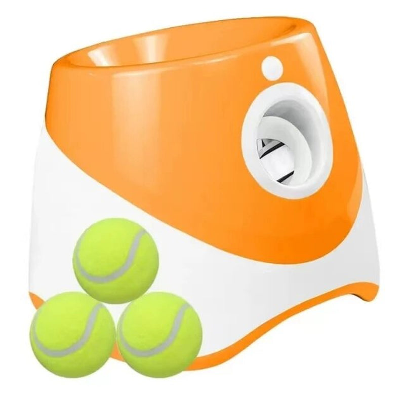 Dog Tennis Launcher Automatic Pet Dogs Chase Toy Mini Tennis Throwing Pinball Machine Fun Interactive Throw Rechargable Catapult 2668south