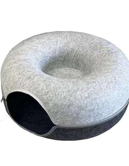 Load image into Gallery viewer, Donut Pet Cat Tunnel Interactive Play Toy Cat Bed Dual Use Ferrets Rabbit Bed Tunnels Indoor Toys Cats House Kitten Training Toy 2668south
