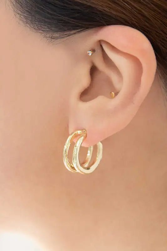 Double Hoop Earrings 2668south