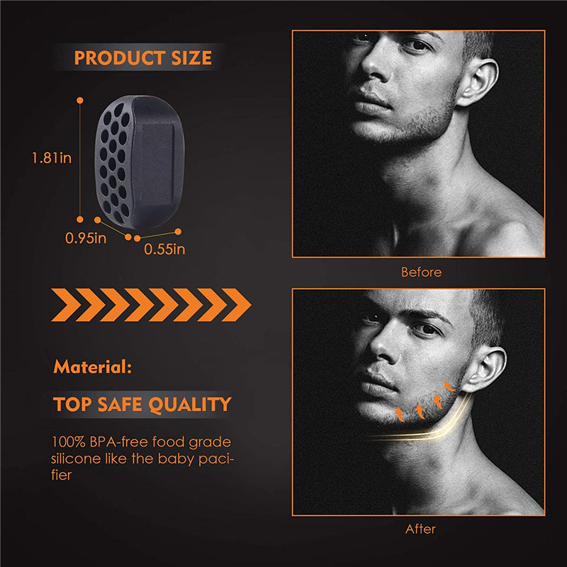 Dropshipping Facial Jaw Exerciser Gym Fitness Ball Jawline Muscle Training Double Chin Reducer Neck Face Slimming Mouth Jawliner 2668south