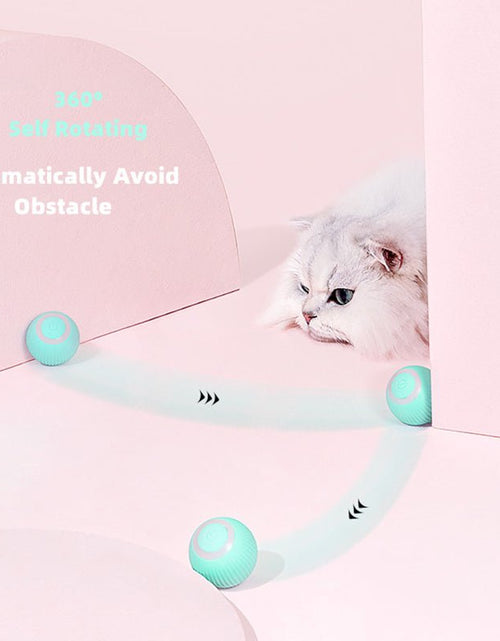 Load image into Gallery viewer, Electric Cat Ball Toys Automatic Rolling Smart Cat Toys Interactive for Cats Training Self-Moving Kitten Toys for Indoor Playing 2668south
