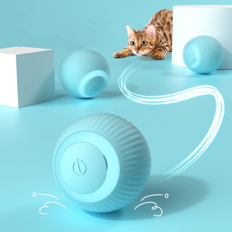 Electric Cat Ball Toys Automatic Rolling Smart Cat Toys Interactive for Cats Training Self-Moving Kitten Toys for Indoor Playing 2668south