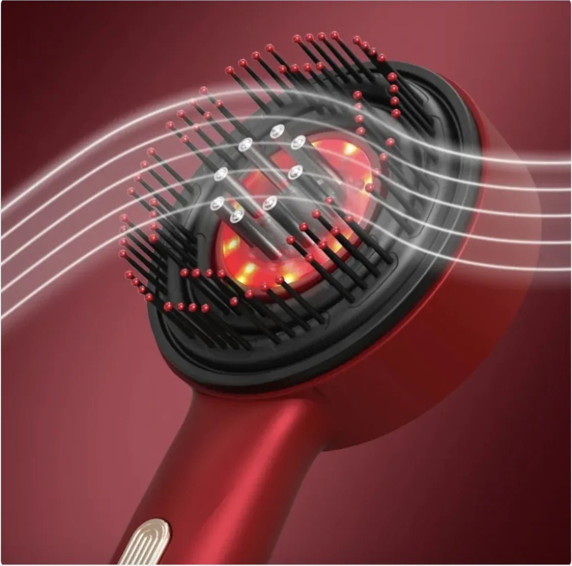 Electric Scalp Massage Comb – Red Light Therapy, Anti-Slip, Multi-Functional Hair Care Tool 2668south