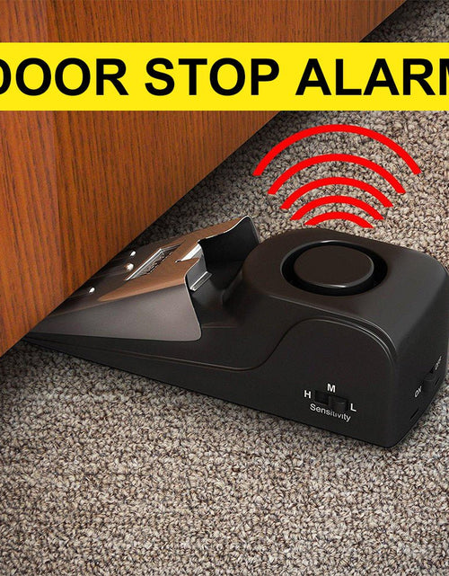 Load image into Gallery viewer, Electronic Burglar Alarm Intelligent Home Security Wedge Door Stop Alarm System Device Hotel Intruder Alert Detection 2668south
