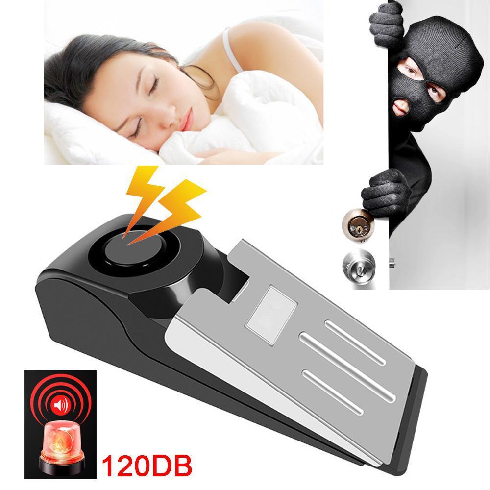 Electronic Burglar Alarm Intelligent Home Security Wedge Door Stop Alarm System Device Hotel Intruder Alert Detection 2668south